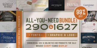 Big fonts and logos bundle from Letterhend Studio