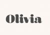 Olivia Typeface by Josh O.