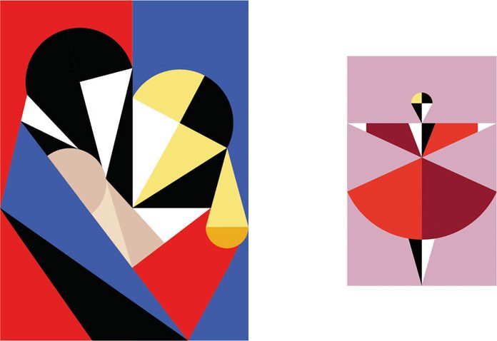 Geometric illustrations by creanet.
