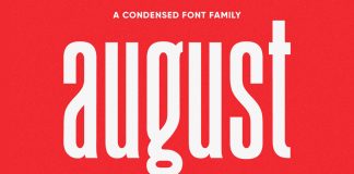 August typeface by Ellen Luff