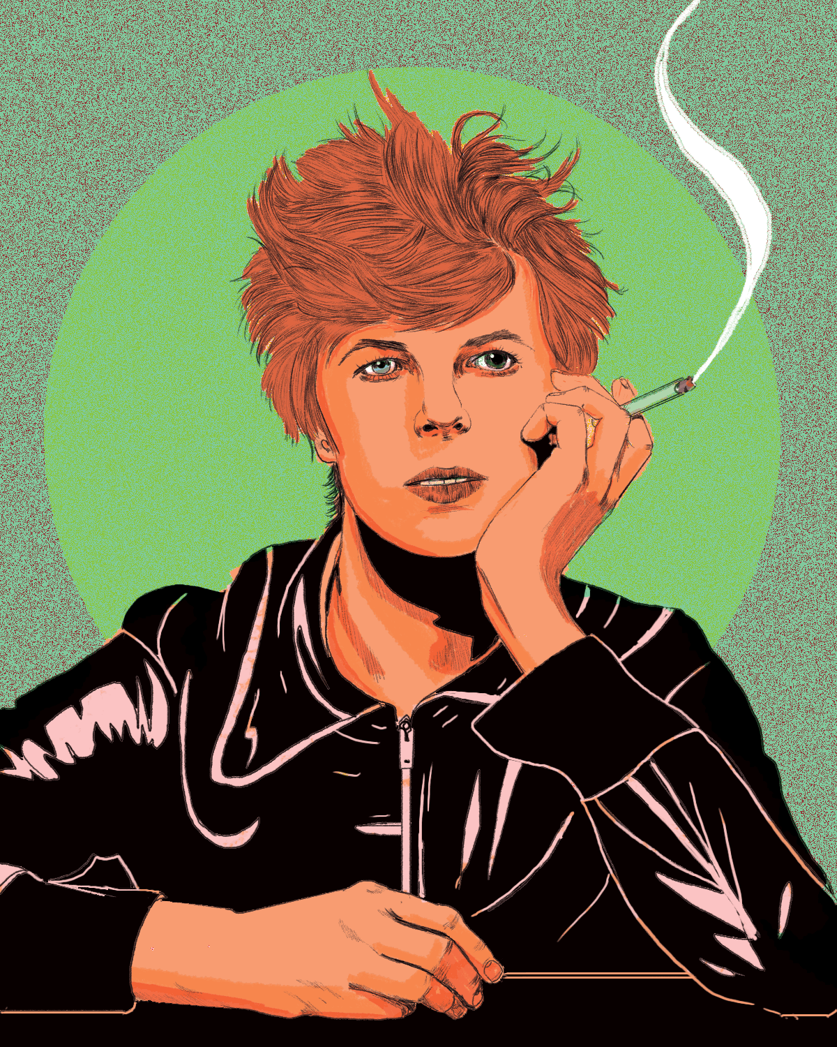 David Bowie: illustration by Nicole Rifkin
