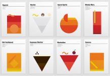 Minimalist prints of classic cocktails created by Nick Barclay.