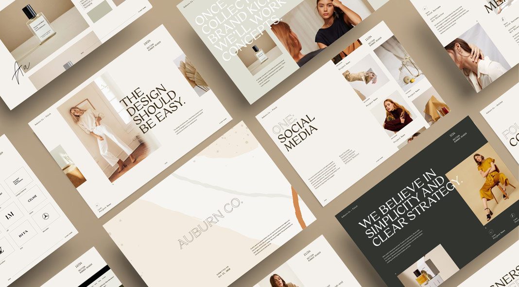 Pitch Deck and Questionnaire design templates for Adobe Photoshop and InDesign.