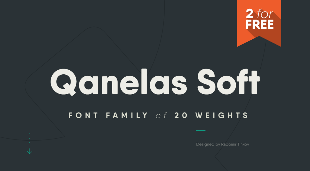 Qanelas Soft font family by Radomir Tinkov.