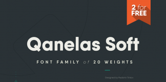 Qanelas Soft font family by Radomir Tinkov.