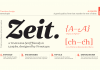 Zeit font family from Fenotype