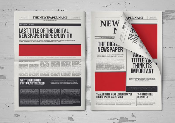 indesign template newspaper free