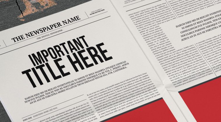 tabloid newspaper template indesign free download