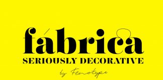 Fabrica display font by Fenotype.
