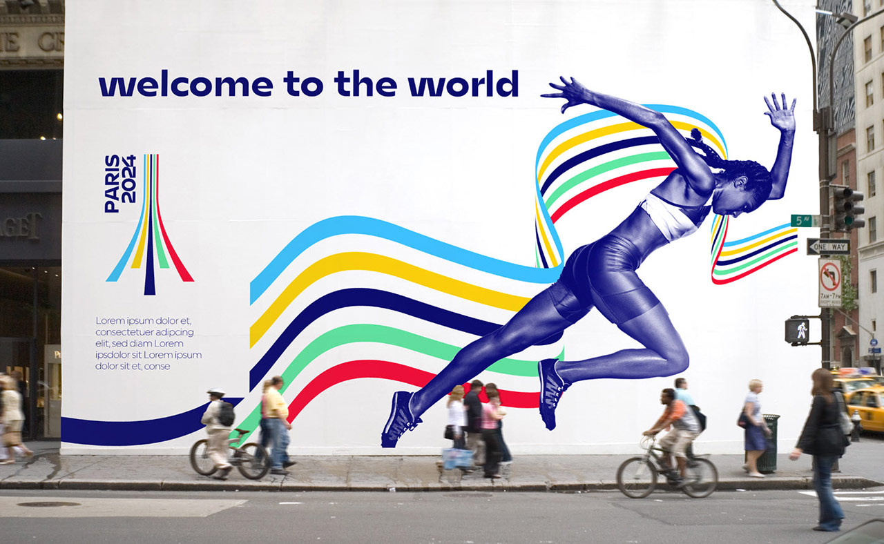Paris 2024 Olympic Games — Graphic Design and Brand Proposal by Graphéine