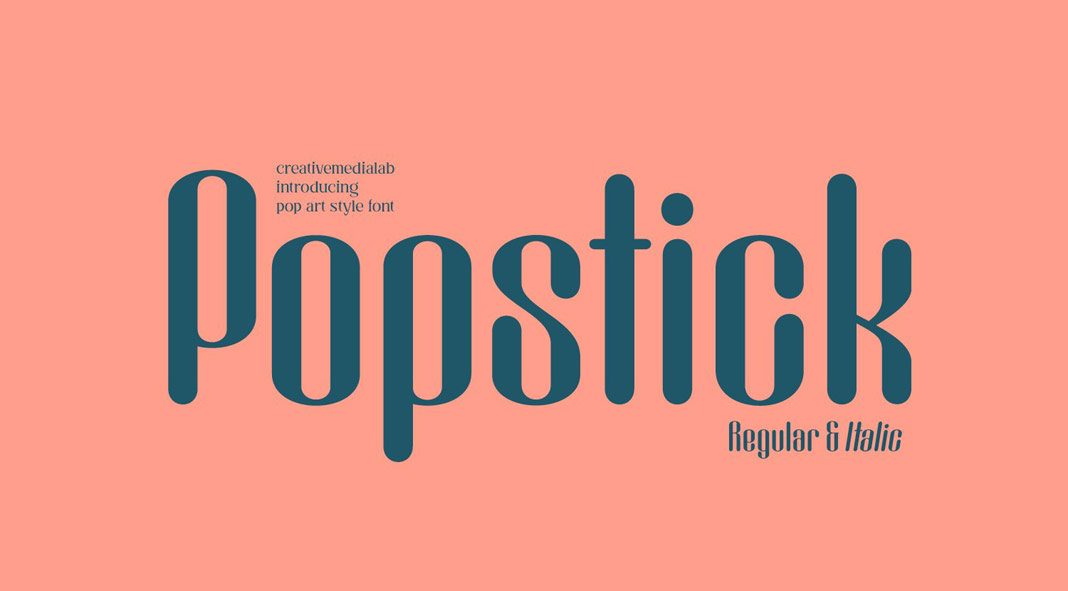 Popstick Font from Creative Media Lab.