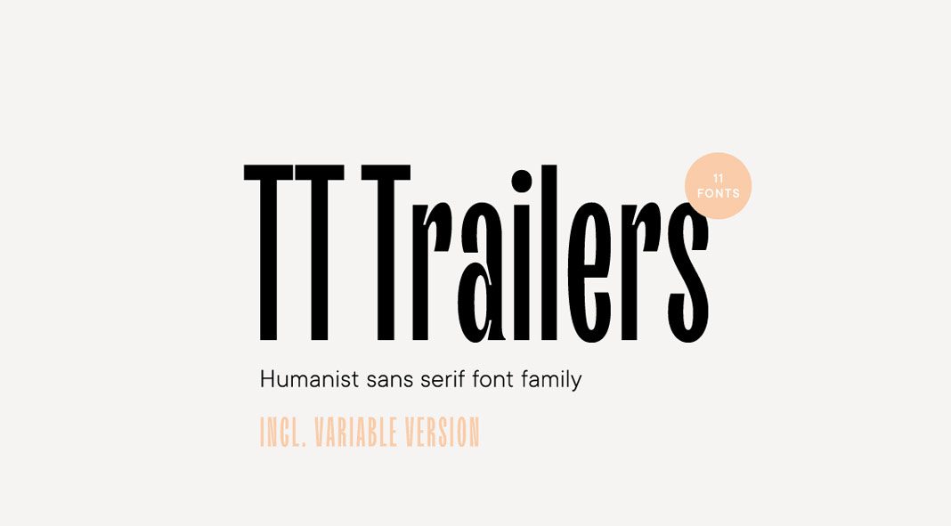 TT Trailers font family by TypeType