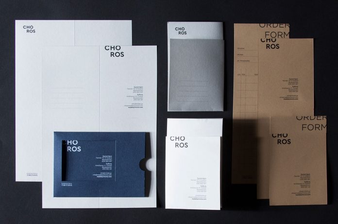 Art direction, graphic design, and branding by Blind Studio for Choros by Tiritidis.