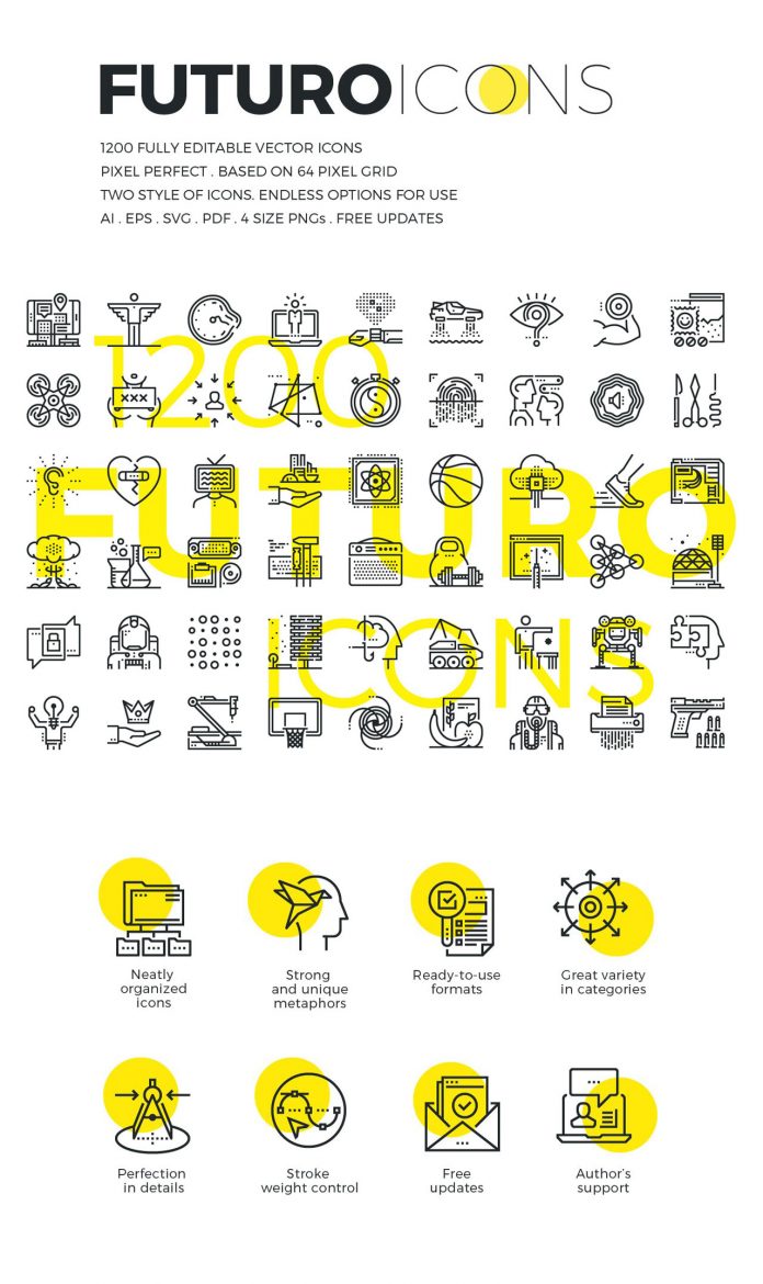 Futuro Line Icons by Bloomicon.