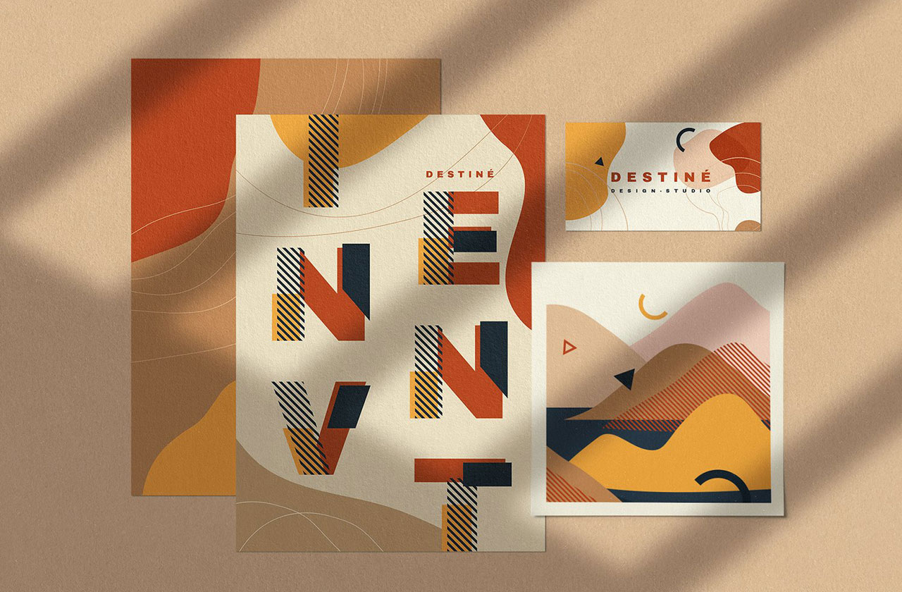 Grand Abstract: Modern Geometric Vector Graphic Design Set
