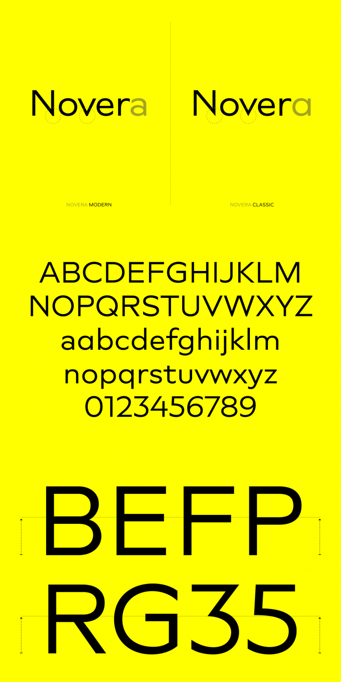 Novera font family by René Bieder.