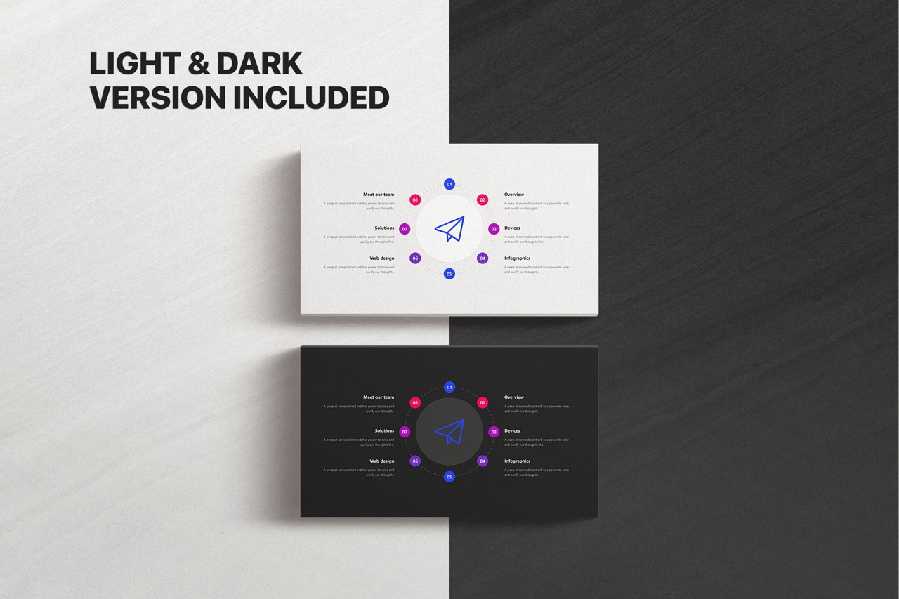 Voodoo Presentation Templates for Powerpoint, Keynote, and Google Slides.
