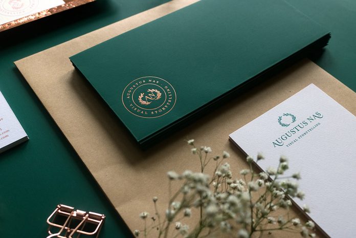 Branding and stationery design by Magenda Alieu for Augustus Nas - Wedding Photography.