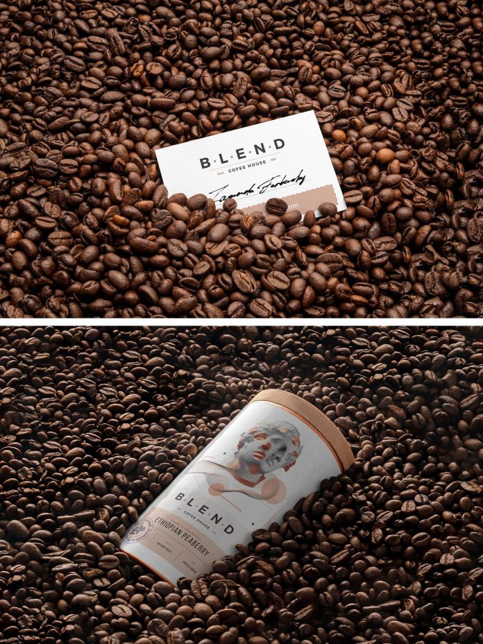 Blend – Coffeehouse Branding Mockup for Adobe Photoshop.