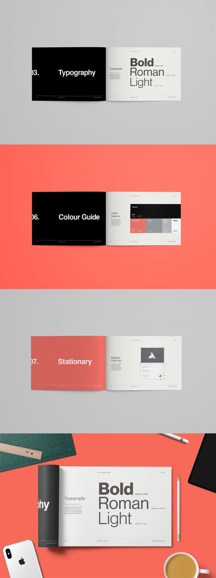 Minimal Brand Guidelines Template by Aperios Design.