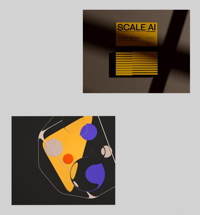 SCALE AI branding by creative agency Sid Lee.