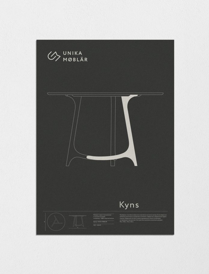 Poster by Leit design for furniture company UNIKA MØBLÄR.