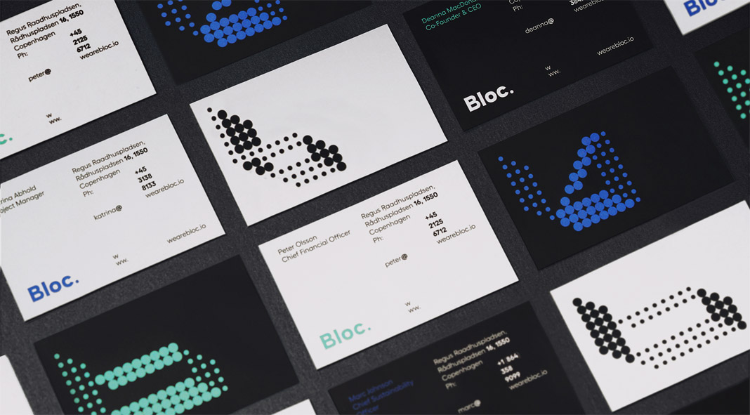 Branding case study by Futura for BLOC, a blockchain studio that designs and develops digital infrastructures.