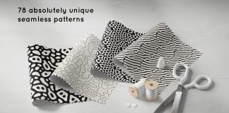 78 seamless organic patterns made as vector files for any kind of graphic design project.
