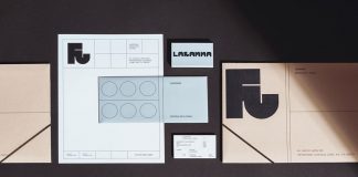 Branding by graphic design studio Futura for carpentry workshop Lakanna.