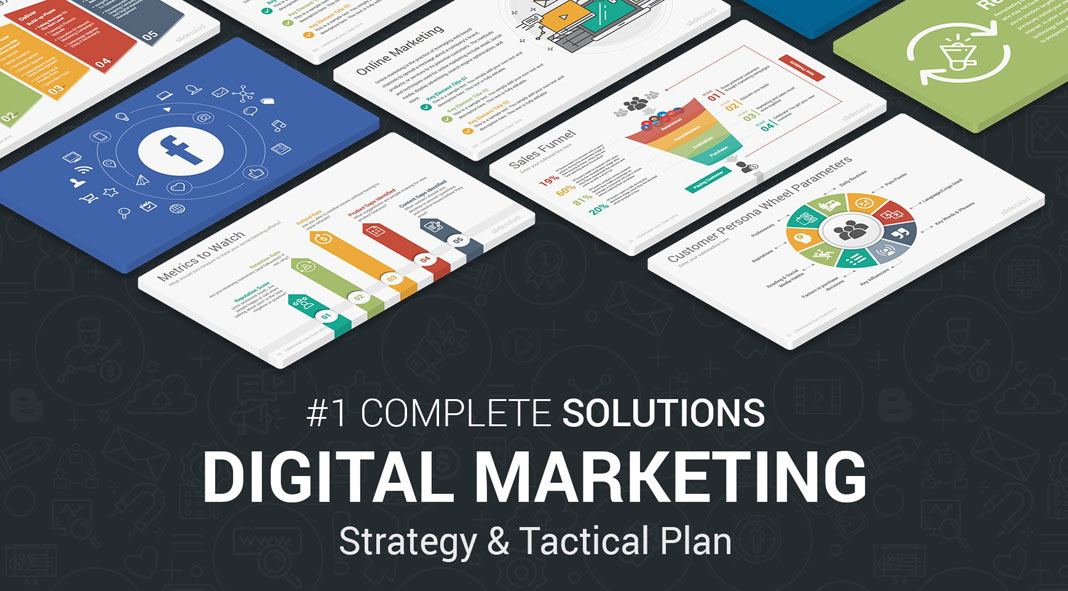 Digital Marketing Powerpoint Templates by SlideSalad
