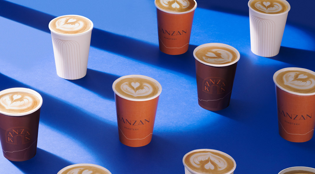 Graphic design and branding by Futura for coffee shop Kanzan.
