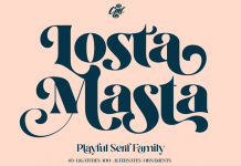 Losta Masta font family by Creativemedialab.