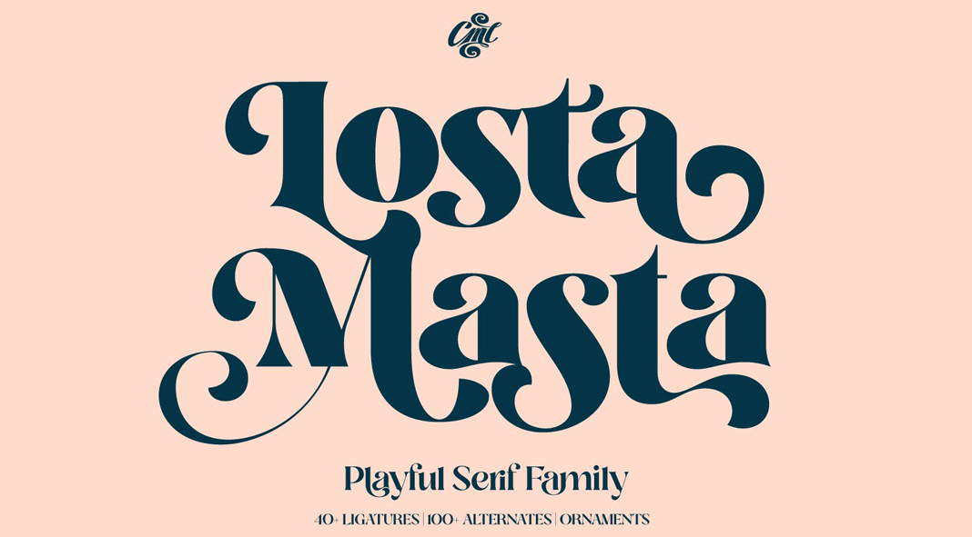 Losta Masta font family by Creativemedialab.