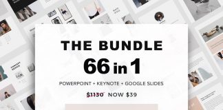Massive Powerpoint, Keynote, and Google Slides bundle by PixaSquare with over 80 stock photos