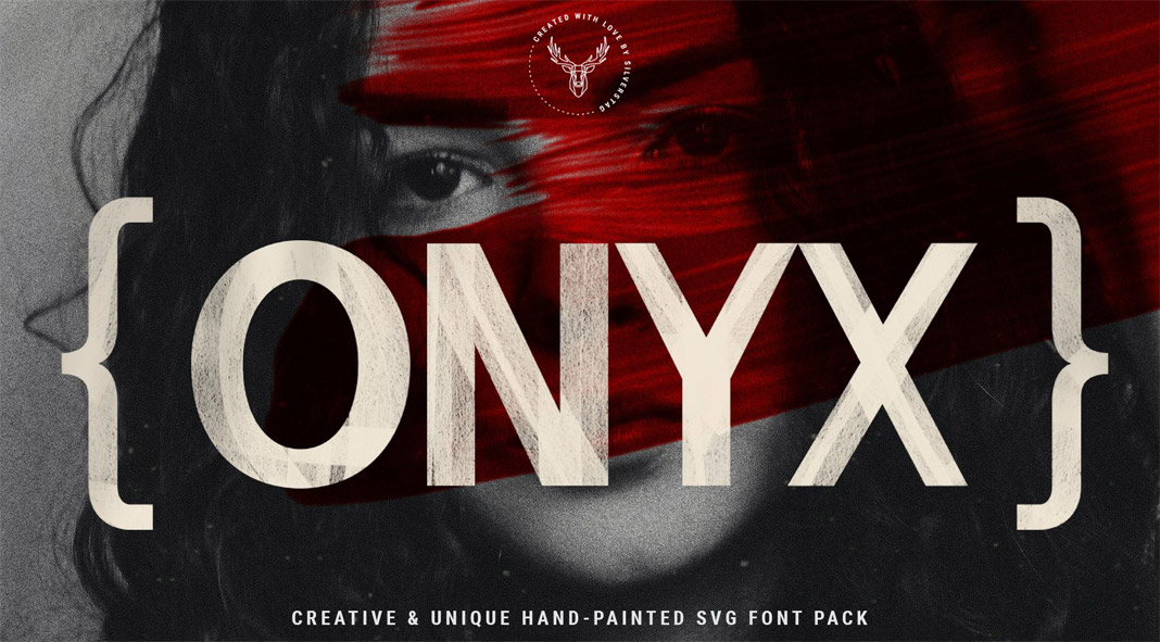 ONIX, a hand-painted SVG font pack by SilverStag.