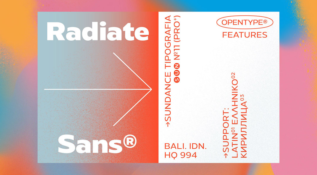 Radiate-Sans Font Family by Studio Sun.