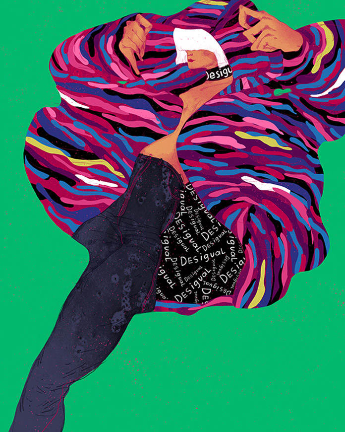 Expressive fashion illustrations and animations by Ariadna Sysoeva.