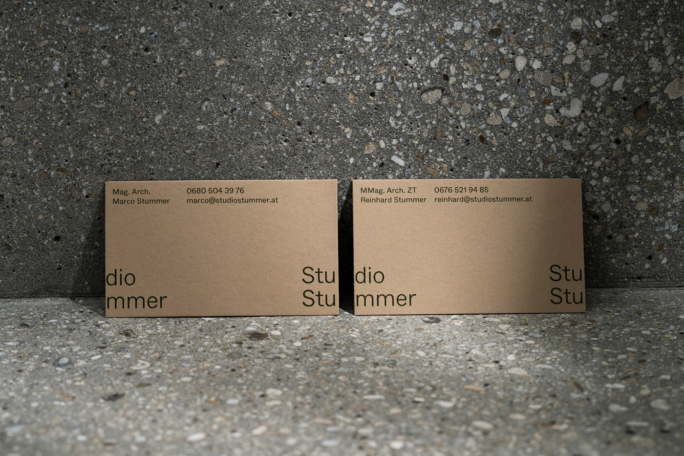 Studio Stummer branding by agency Gletscher.