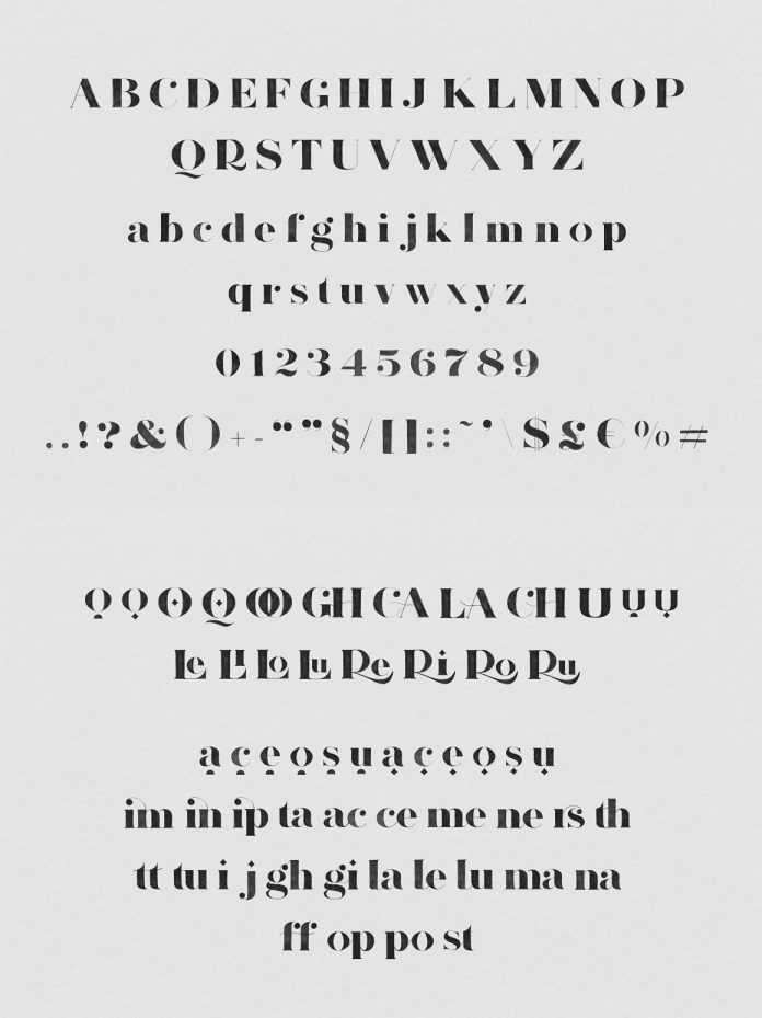 OpenType SVG font design by Elvina Gafarova.