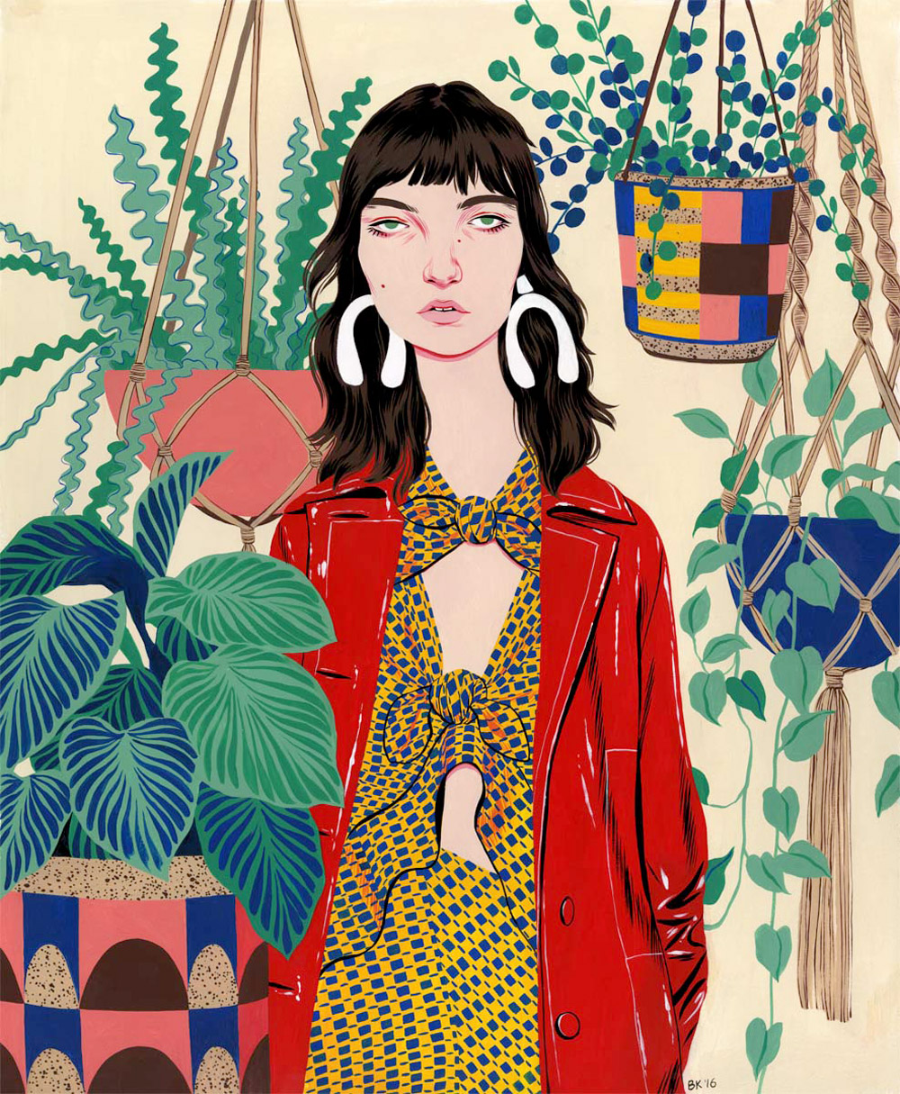 Female Portraits Painted by Illustrator Bijou Karman