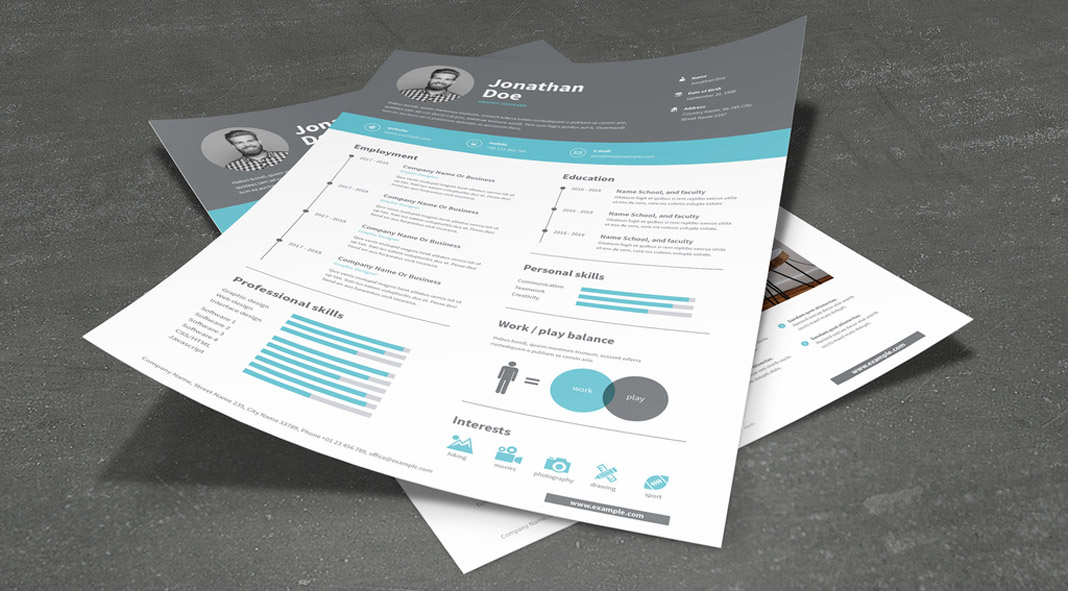 Outstanding application document templates for creatives including cover letters, resume, and additional elements.