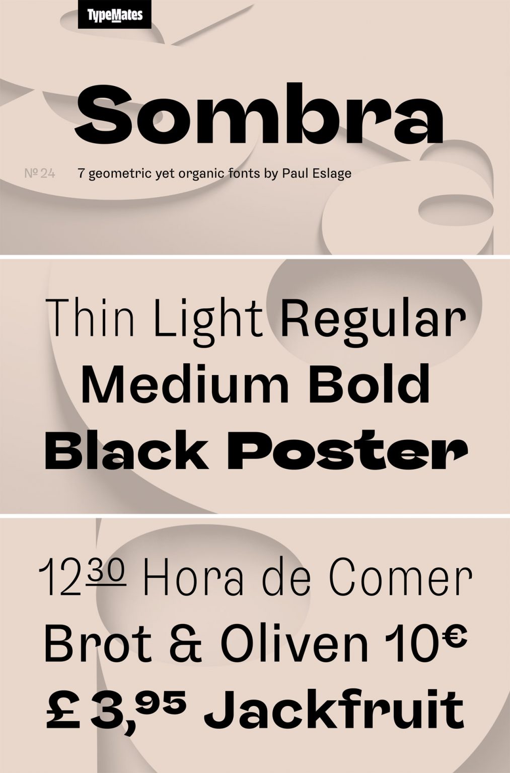 Sombra Font Family from TypeMates