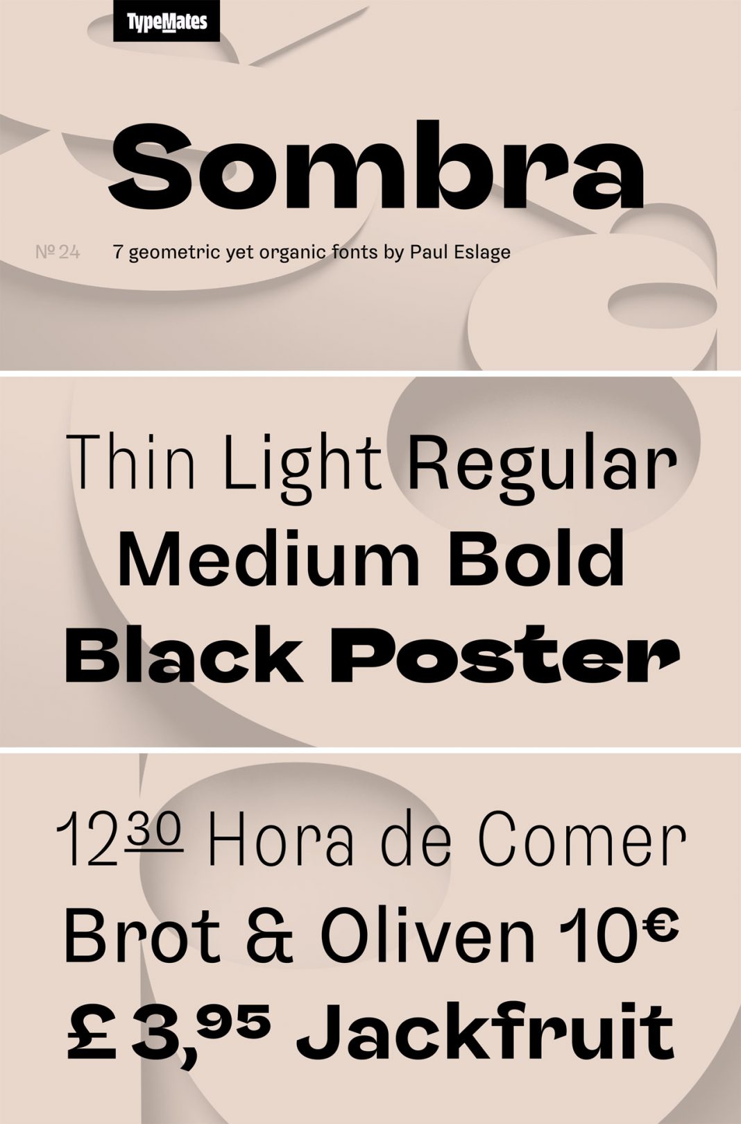 Sombra Font Family from TypeMates