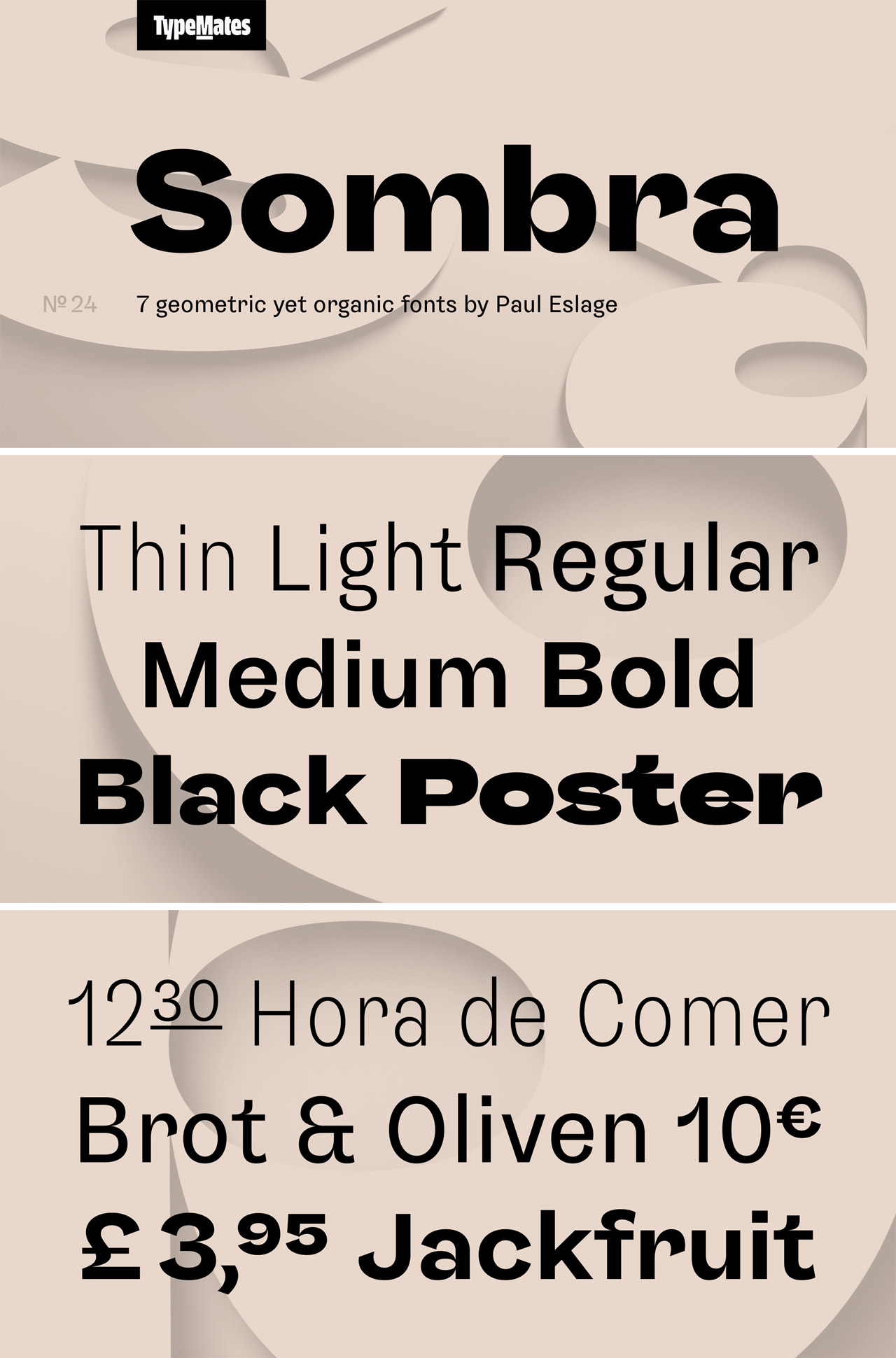 Sombra Font Family from TypeMates