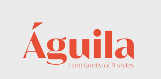 Águila font family from Latinotype.