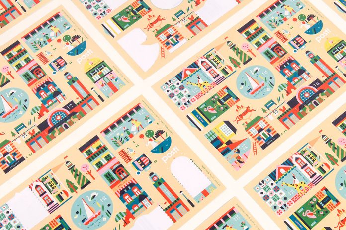 Stamp illustrations by Lotta Nieminen for the Finnish Post.