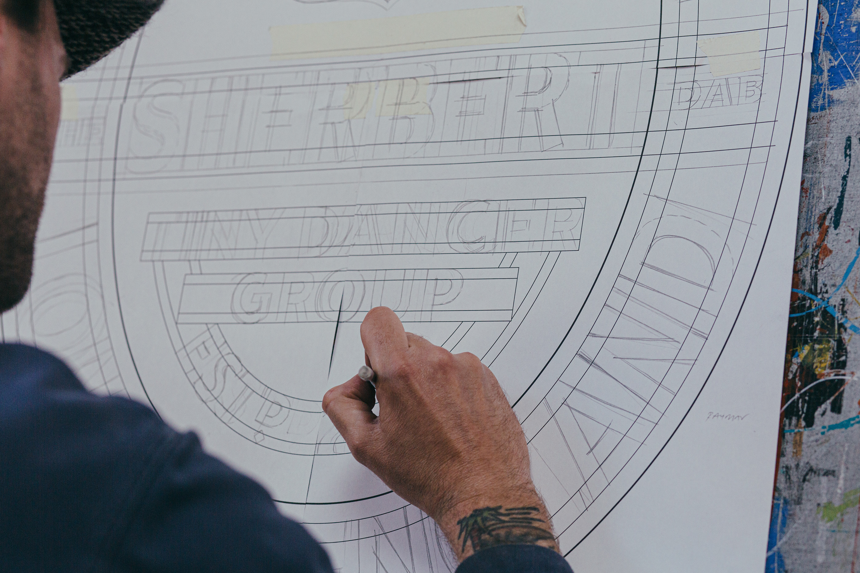 The Sherbert Dab—handmade sign painting and lettering by The Luminor Sign Co.