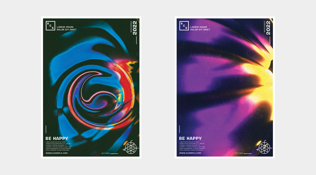 Abstract poster templates for Adobe Photoshop