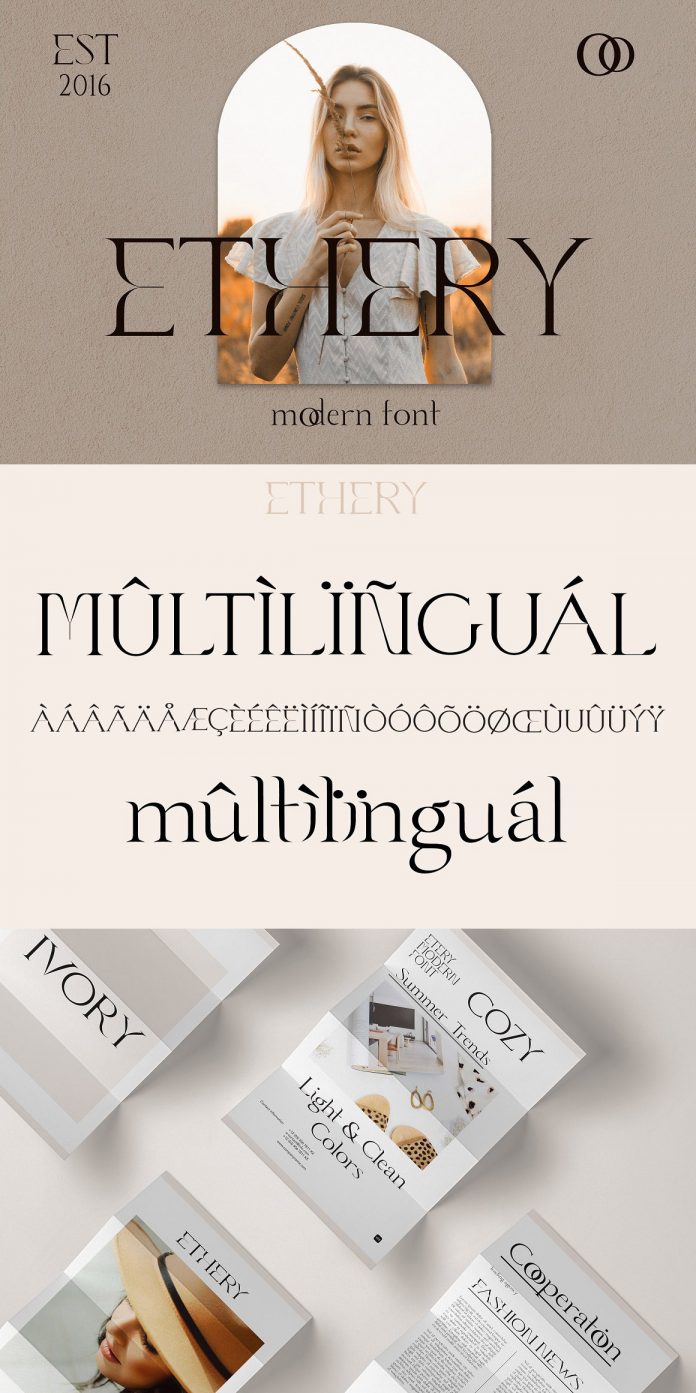 Ethery font by LABFcreations.