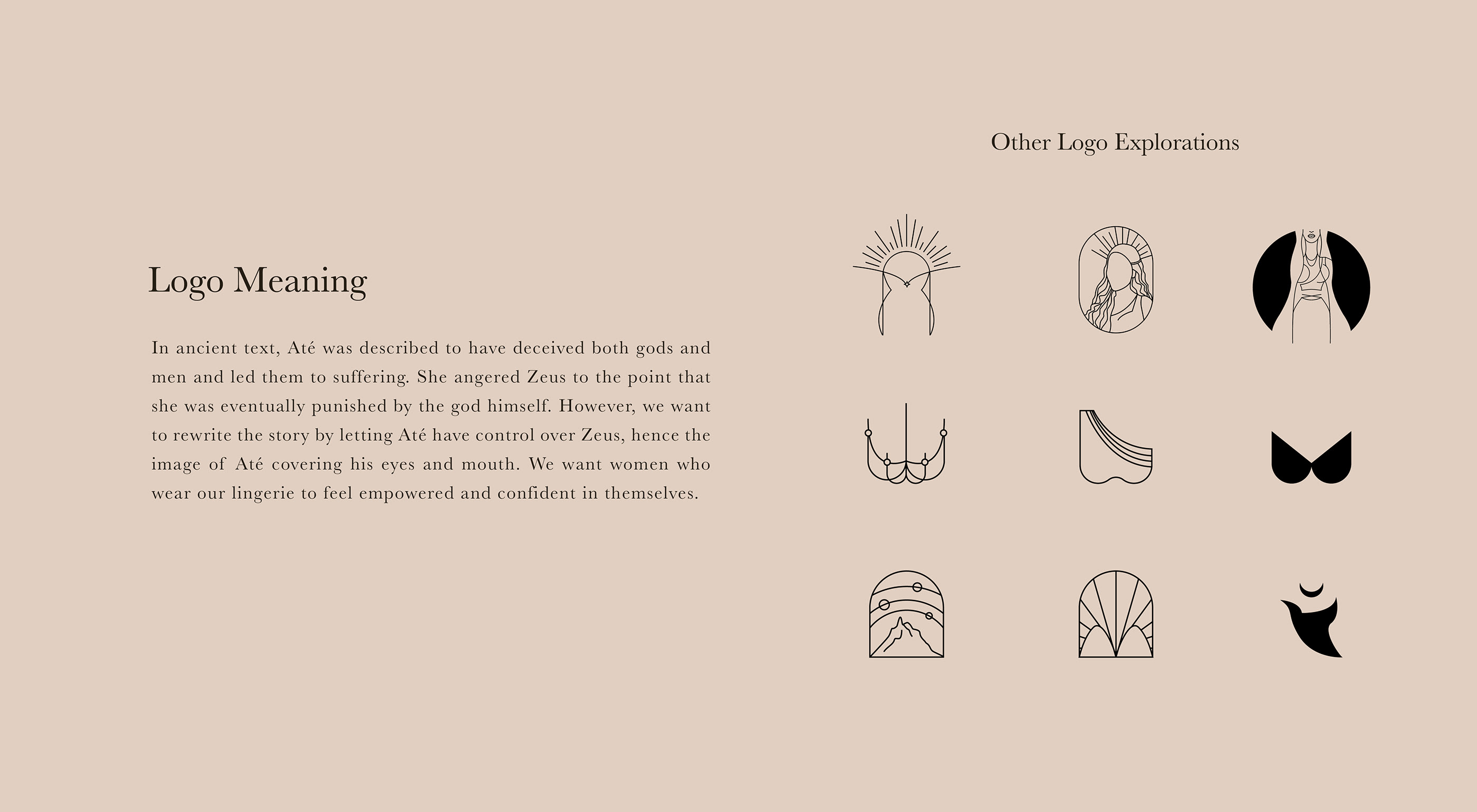 Até Lingerie brand concept by graphic design student Thao Tran.